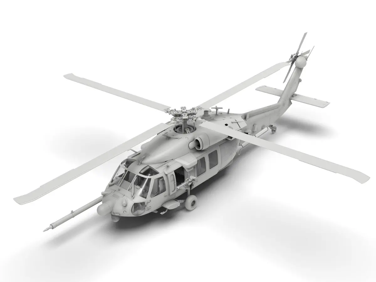 Icm 1/48 Mh-60L Black Hawk, Us Special Forces Helicopter (100% New Molds) 2