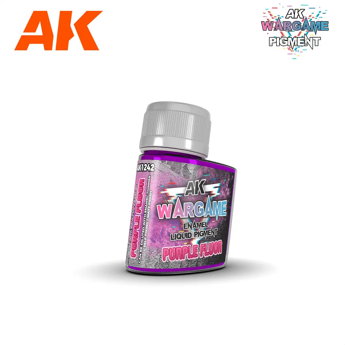 Ak Interactive Wargame Enamel Liquid Pigments Fluorescent Purple 35Ml 1