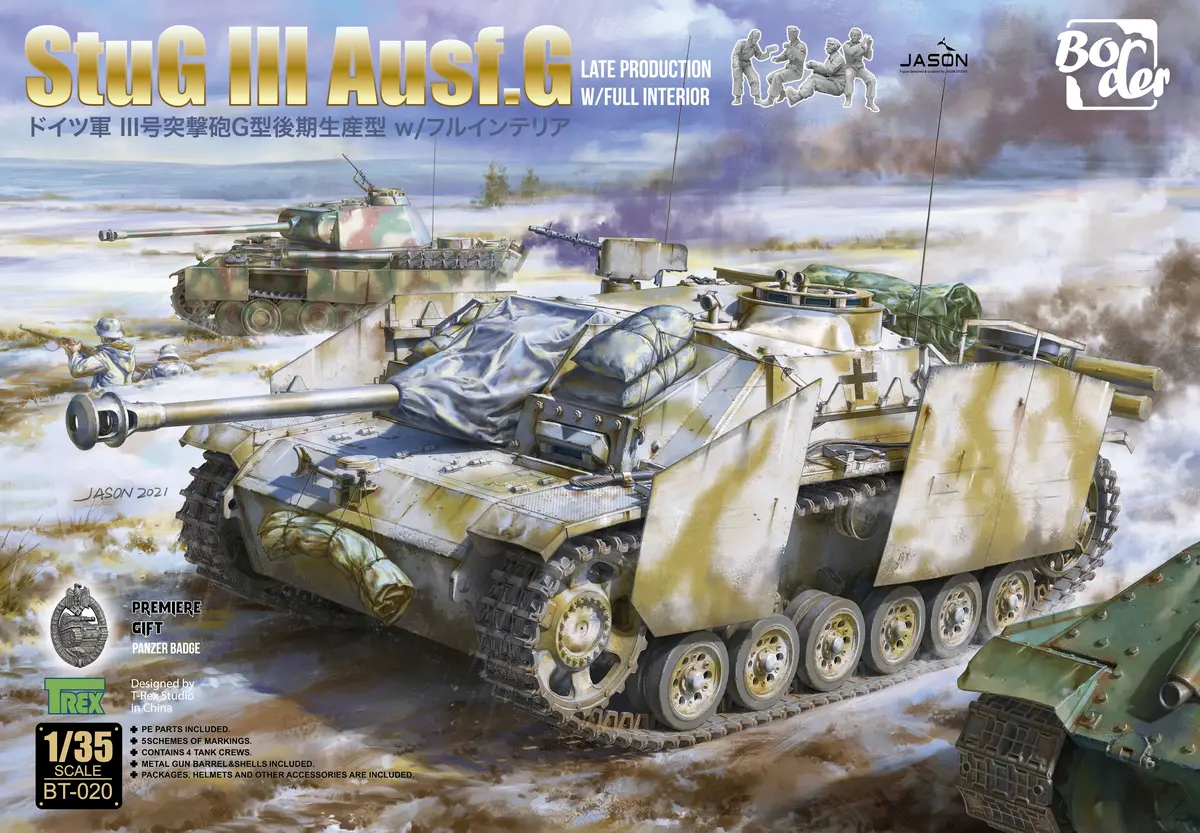 Border Model 1/35 Stug Iii G Late W/Full Interior 1