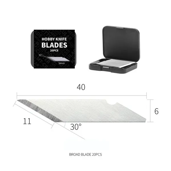 Dspiae Dk-B01 Hobby Knife Blades - Broad（20Pcs） 1