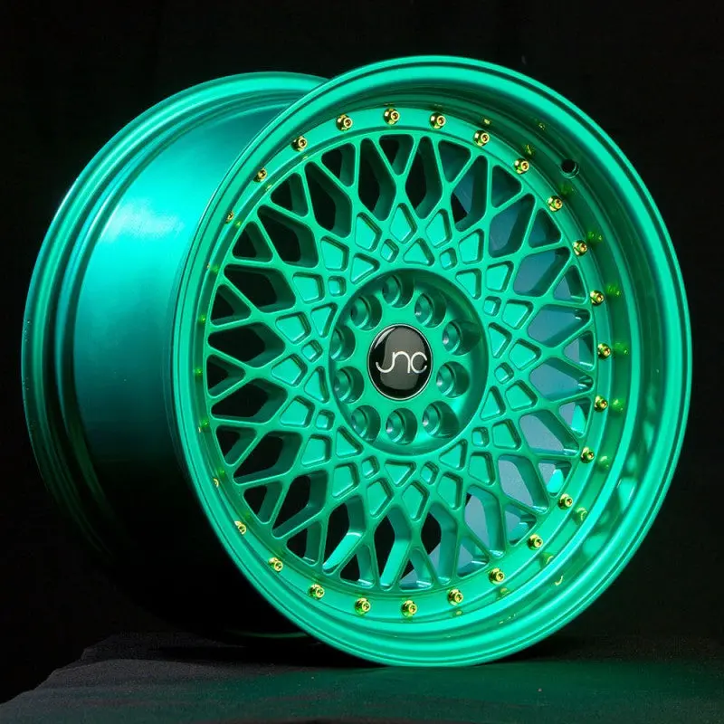 Jnc031 Candy Green Gold Rivets 1