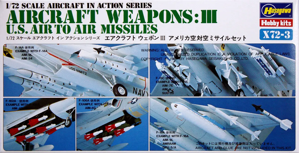 Hasegawa 1/72 Us Aircraft Weapons Iii 1