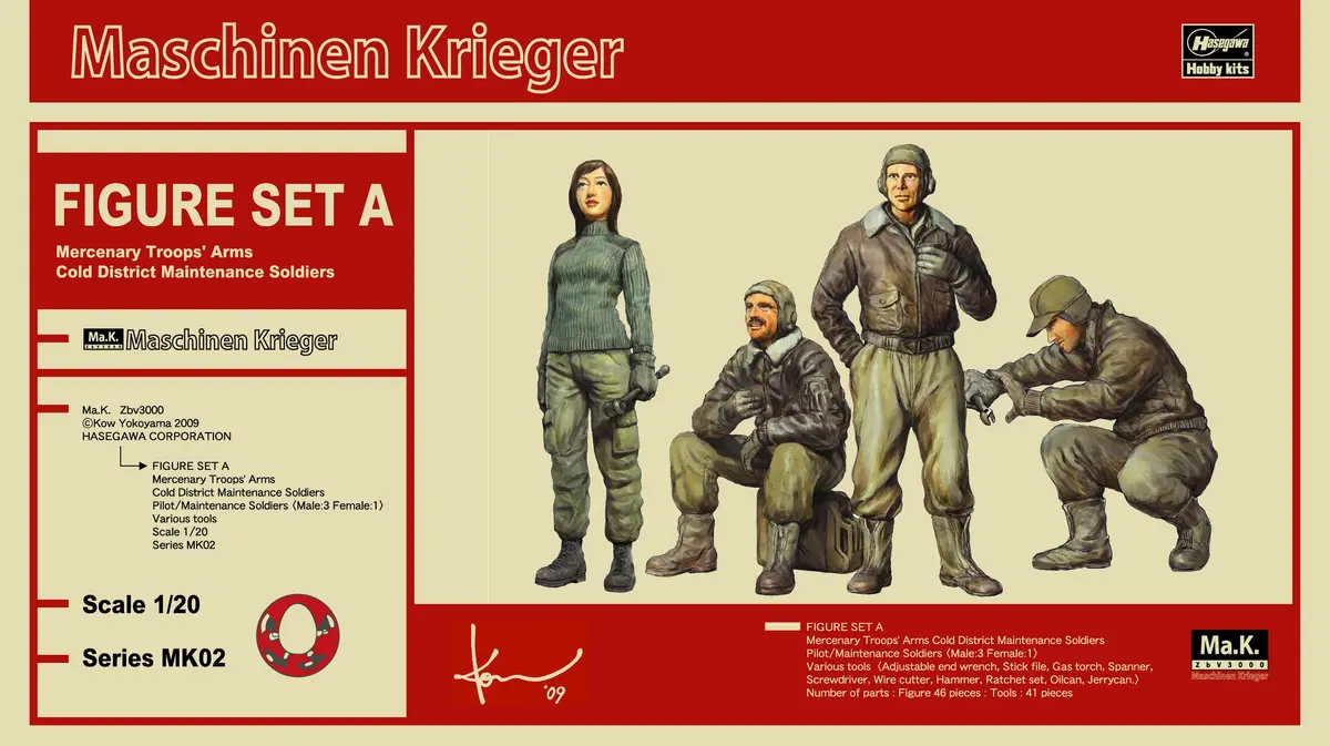 Hasegawa 1/20 Ma.K. Figure Set A (Mercenary Troops' Arms Cold District Maintenance Soldiers) Mk02 1