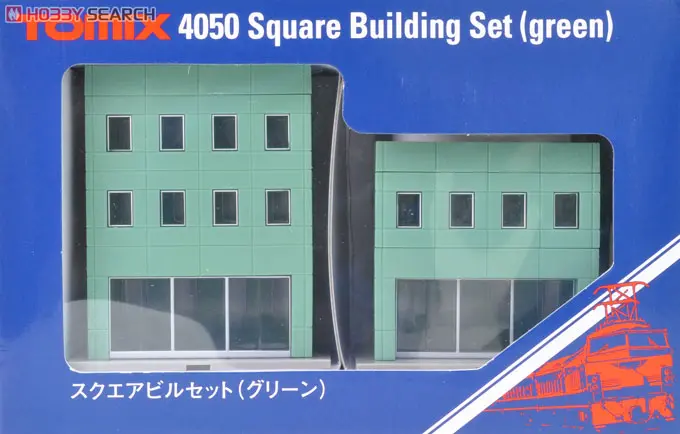 Tomix 4050 Square Building Set (Green) (N Scale) 1