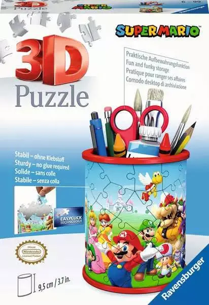 Ravensburger 57Pc - 3D Puzzle - Super Mario Pencil Cup 1