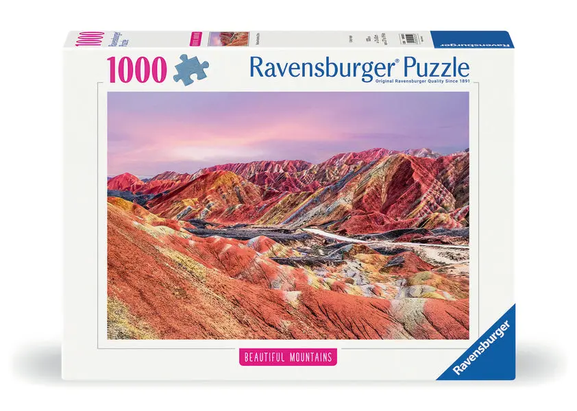 Ravensburger 1000Pc- Rainbow Mountains, China 1