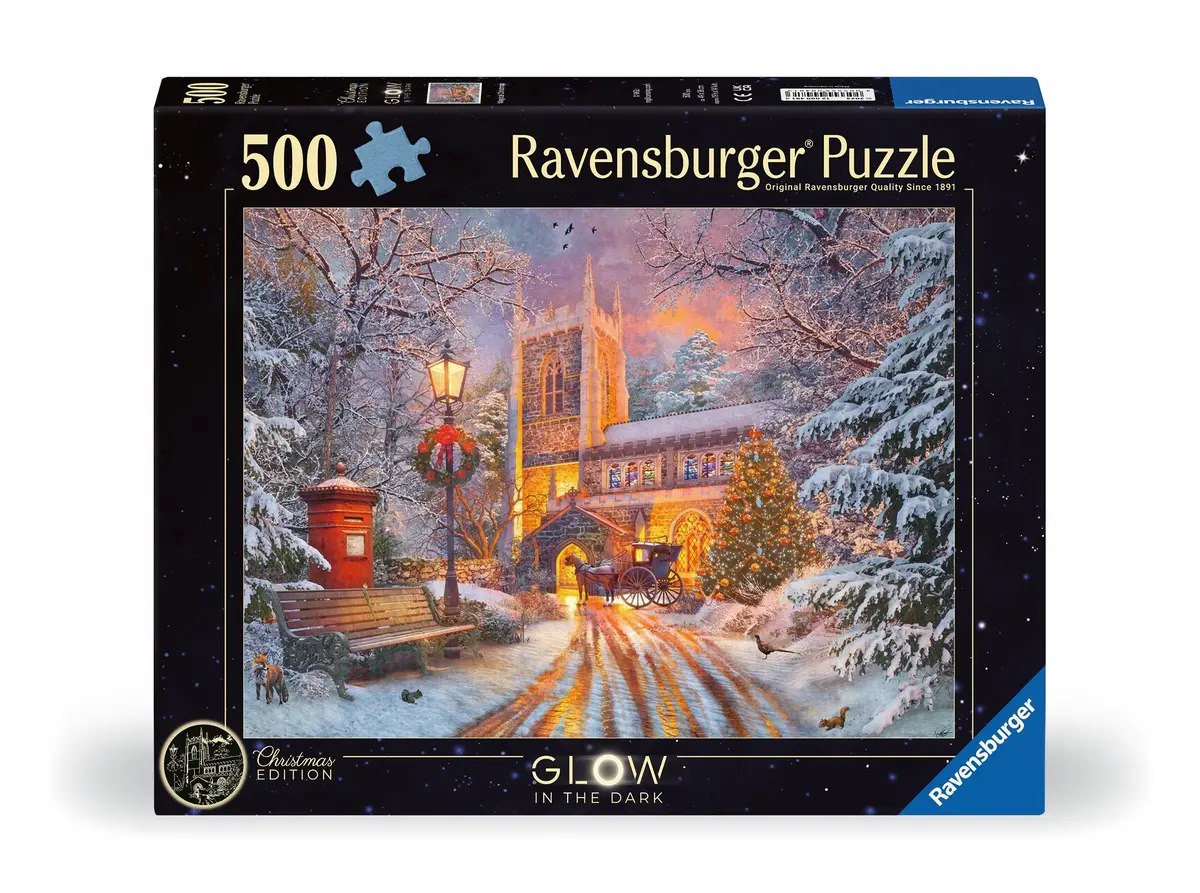 Ravensburger 500Pc - Magical Christmas Starline - Glow In The Dark 1