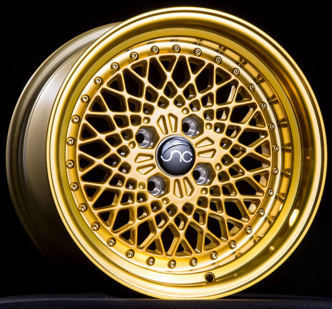 Jnc045 Transparent Gold W/ Gold Rivets 1