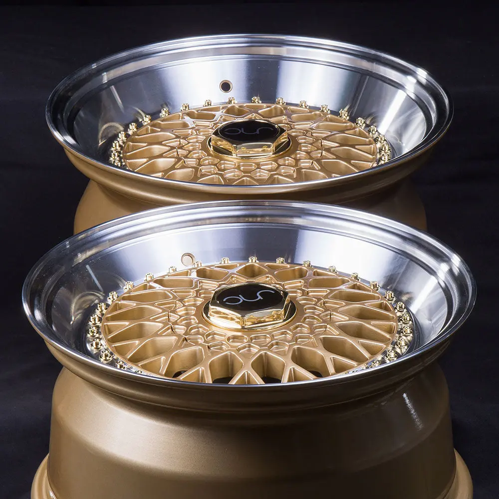 Jnc004s Gold Machined Lip Gold Rivets 2