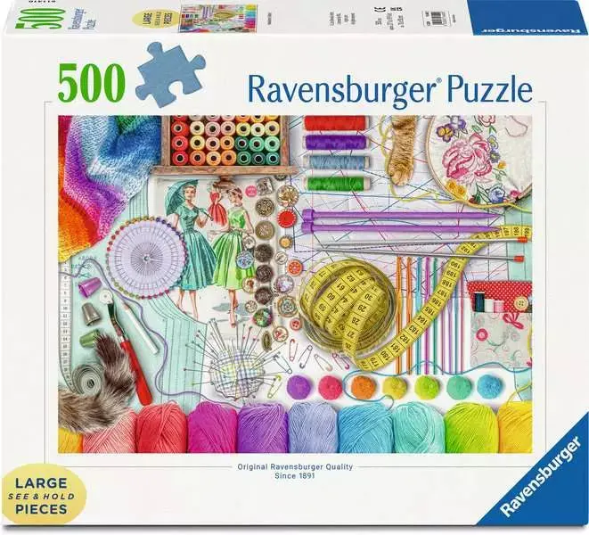 Ravensburger 500Pc - Needlework Station - Large Pieces 1