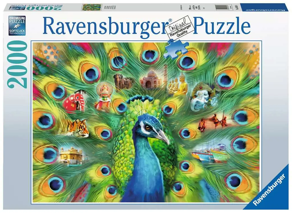 Ravensburger 2000Pc - Land Of The Peacock 1