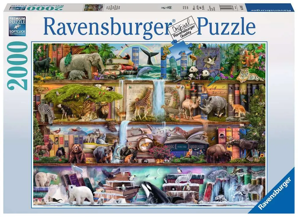 Ravensburger 2000Pc - Aimee Stewart: Wild Kingdom Shelves 1