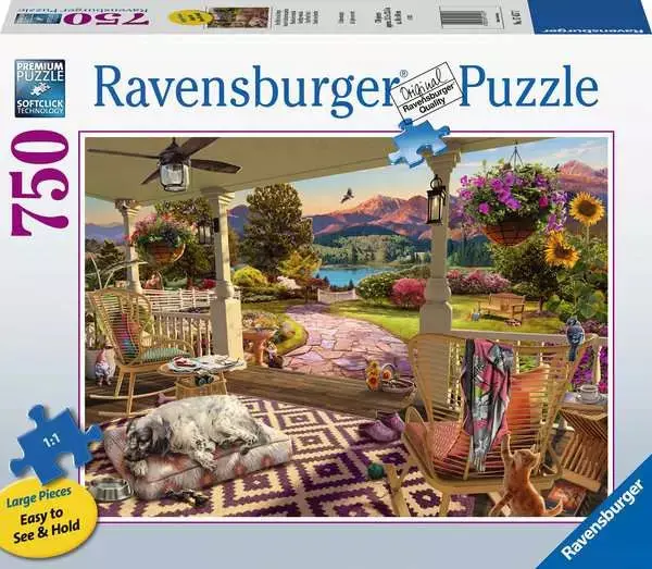 Ravensburger 750Pc - Cozy Front Porch - Large Format 1