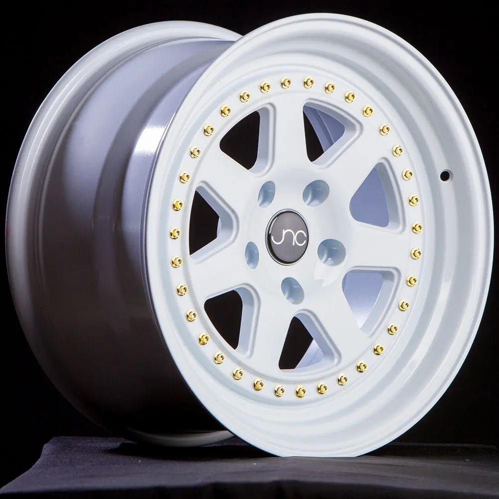 Jnc048 White W/ Gold Rivets 2