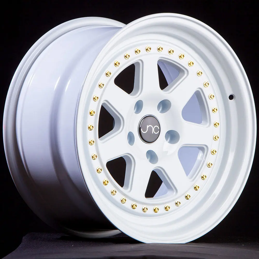 Jnc048 White W/ Gold Rivets 3