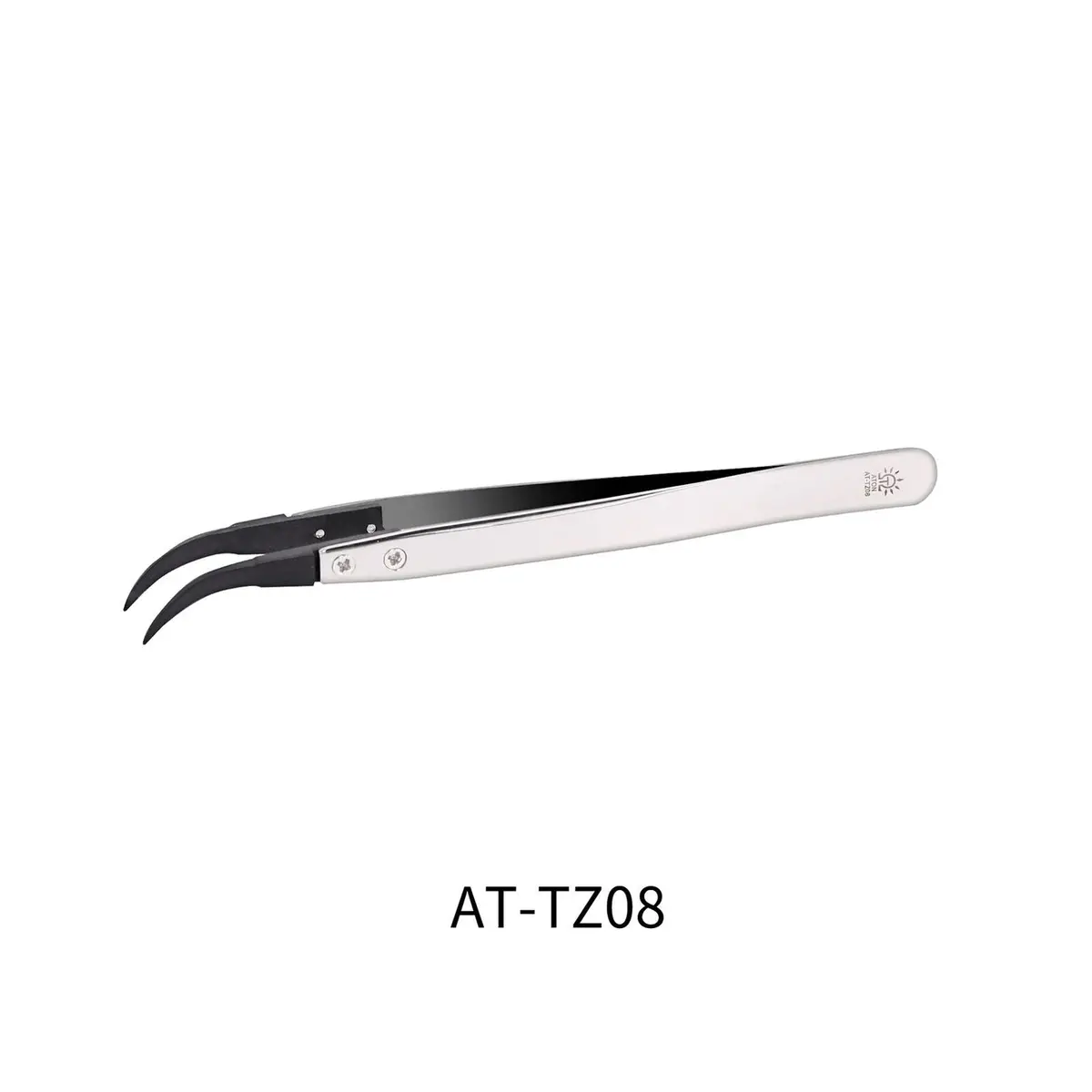 Dspiae High Precision Stainless Steel Angled Tweezers 1