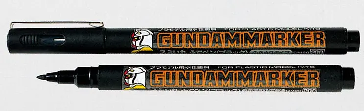 Mr Hobby Gundam Marker Black (Brush) 1