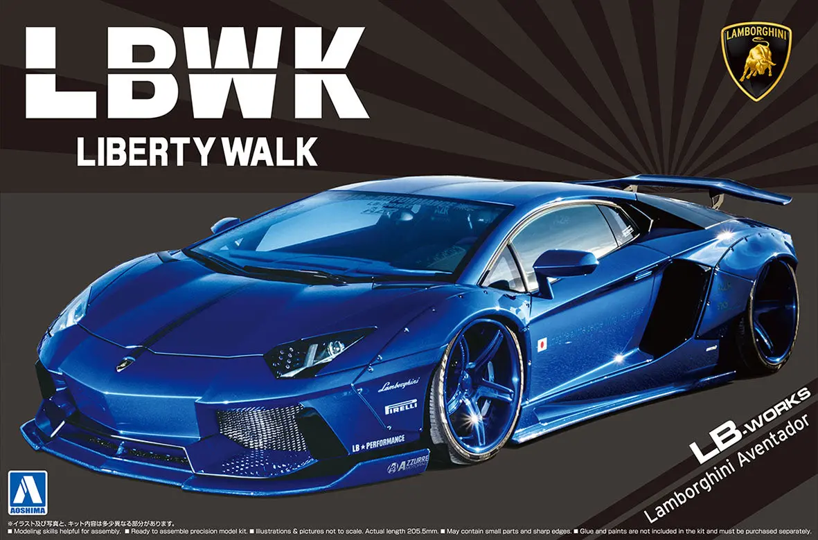 Aoshima 1/24 Lb-Works Lamborghini Aventador Ver.2 1