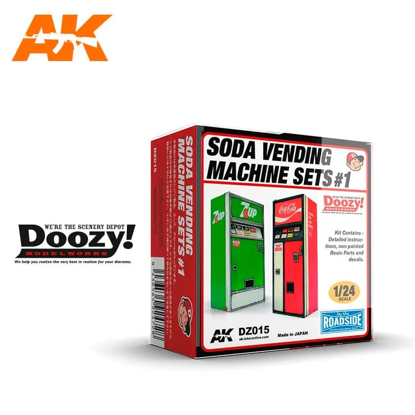 Doozy 1/24 Soda Vending Machine Set 1 1