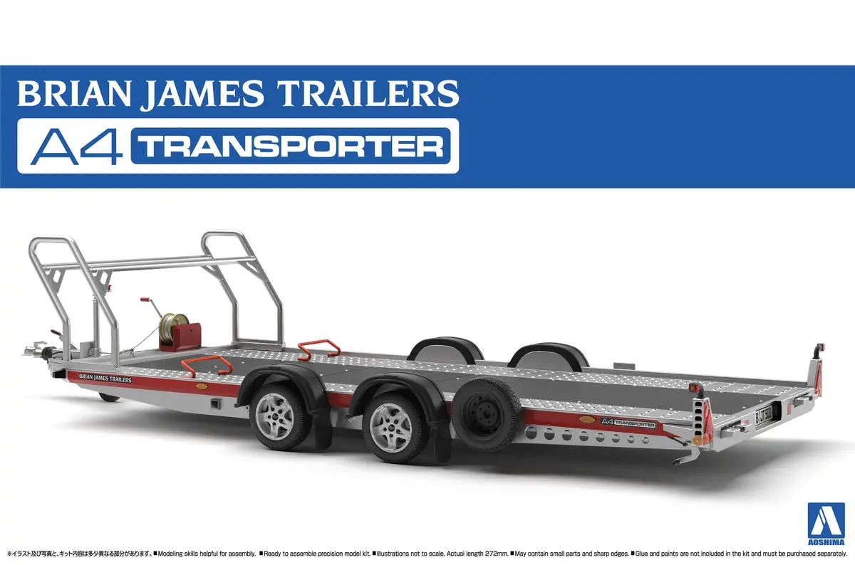 Aoshima 1/24 Brian James A4 Auto Transporter Trailer 1