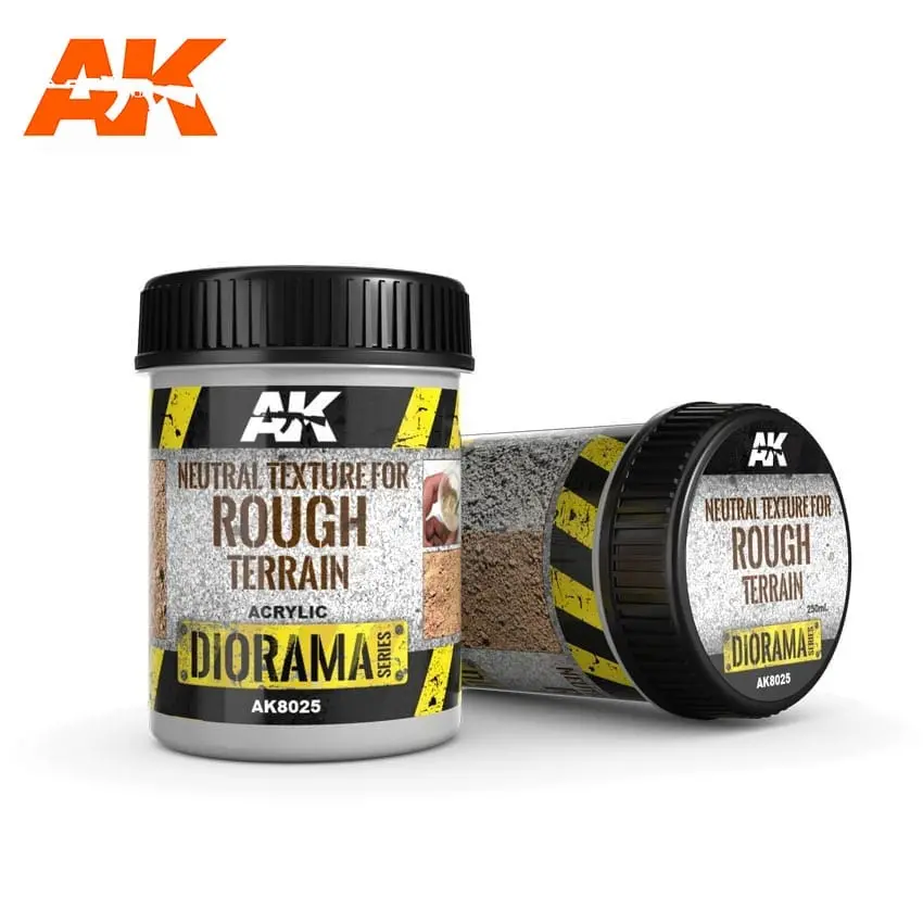 Ak Interactive Neutral Texture For Rough Terrains - 250Ml - Base Product (Acrylic) 1