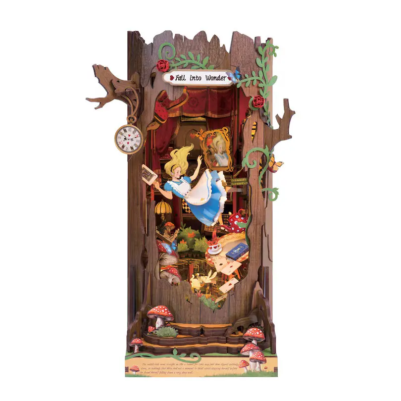 Rolife Alice Adventure Diy Book Nook Shelf Insert 1