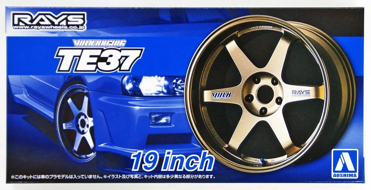 Aoshima 1/24 Volk Racing Te37 19Inch 1