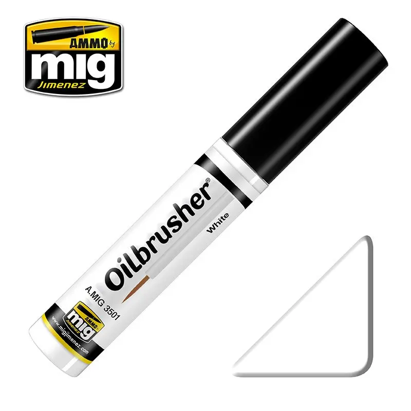 Ammo Mig Oilbrusher - White 1