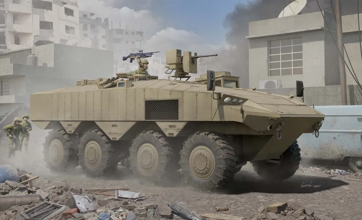 Hobby Boss 1/35 Idf Eitan Wheeled Apc 1