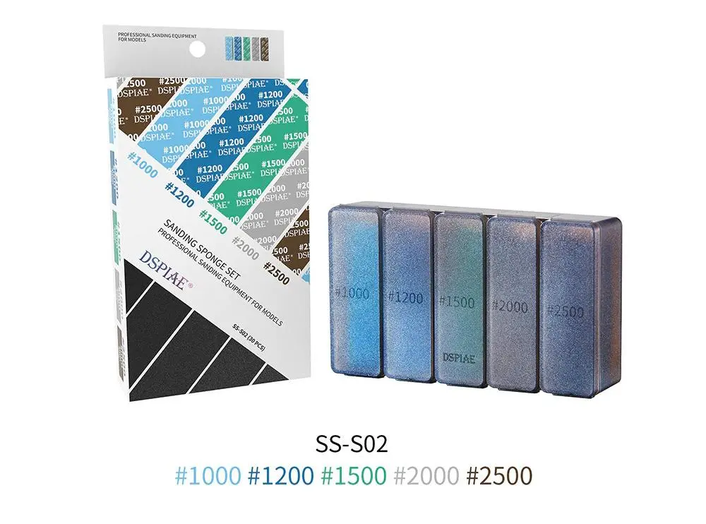 Dspiae #1000-#2500 Sanding Sponge 30Pcs 1