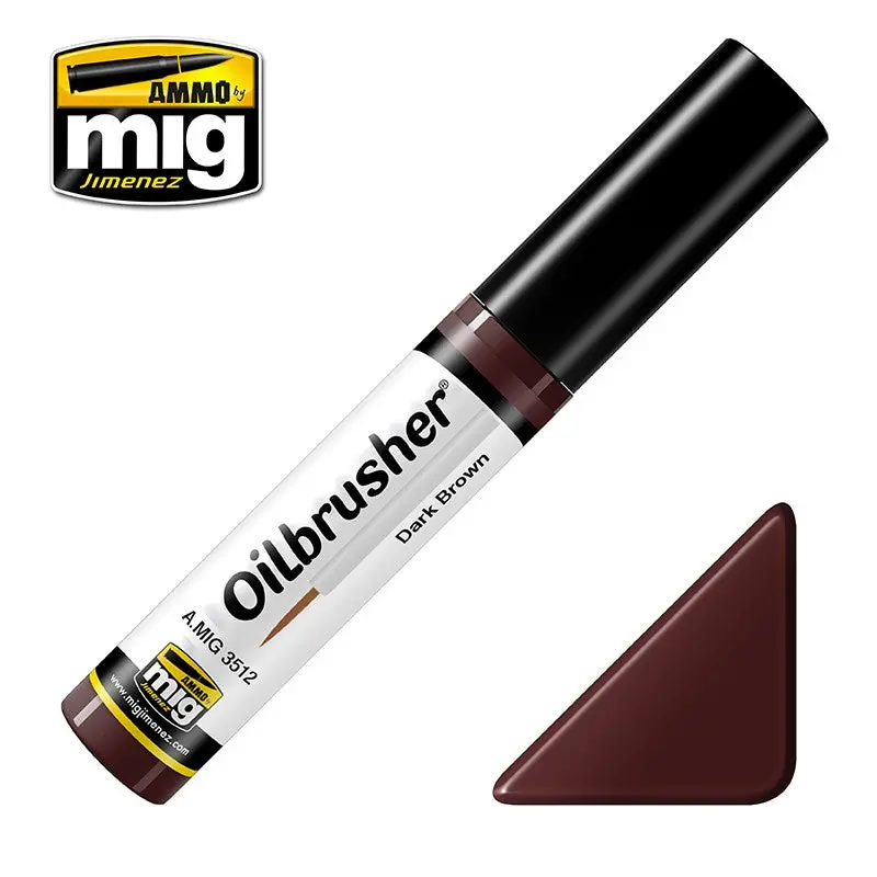 Ammo Mig Oilbrusher - Dark Brown 1