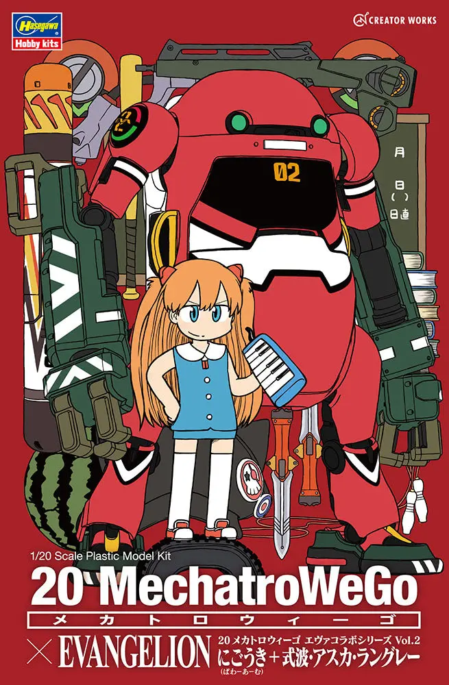 Hasegawa 1/20 Mechatrowego X Evangelion Unit-02 + Asuka Langley 1