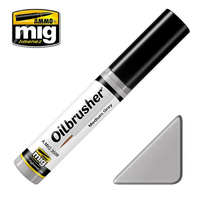 Ammo Mig Oilbrusher - Medium Grey 1