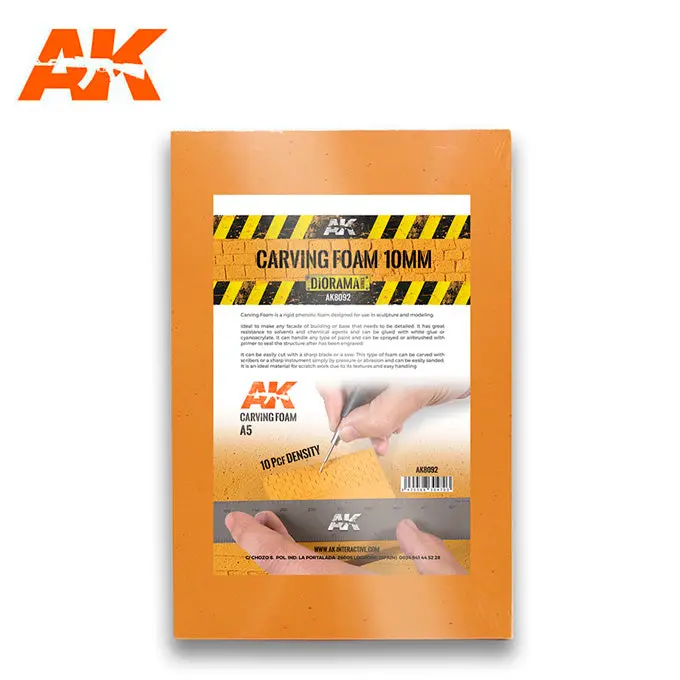 Ak Interactive Carving Foam 10Mm A5 Size (228 X 152 Mm) 1