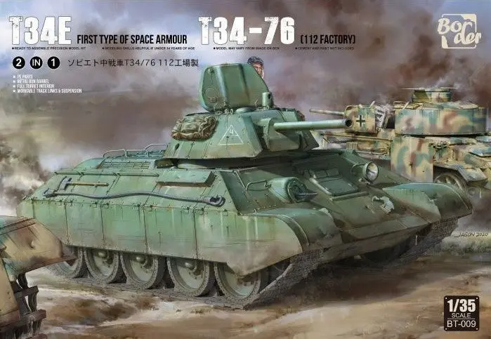 Border Model 1/35 T-34 Screened (Type 1) &T-3476 1