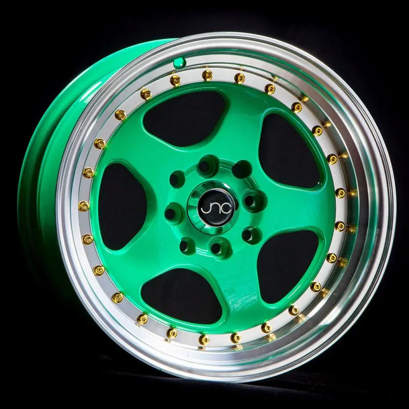 Jnc010 Wasabi Green W/ Gold Rivets 2