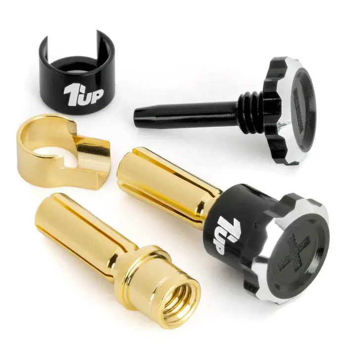 Lockdown Adjustable Bullet Plugs, 5Mm (2), Black/Black 1