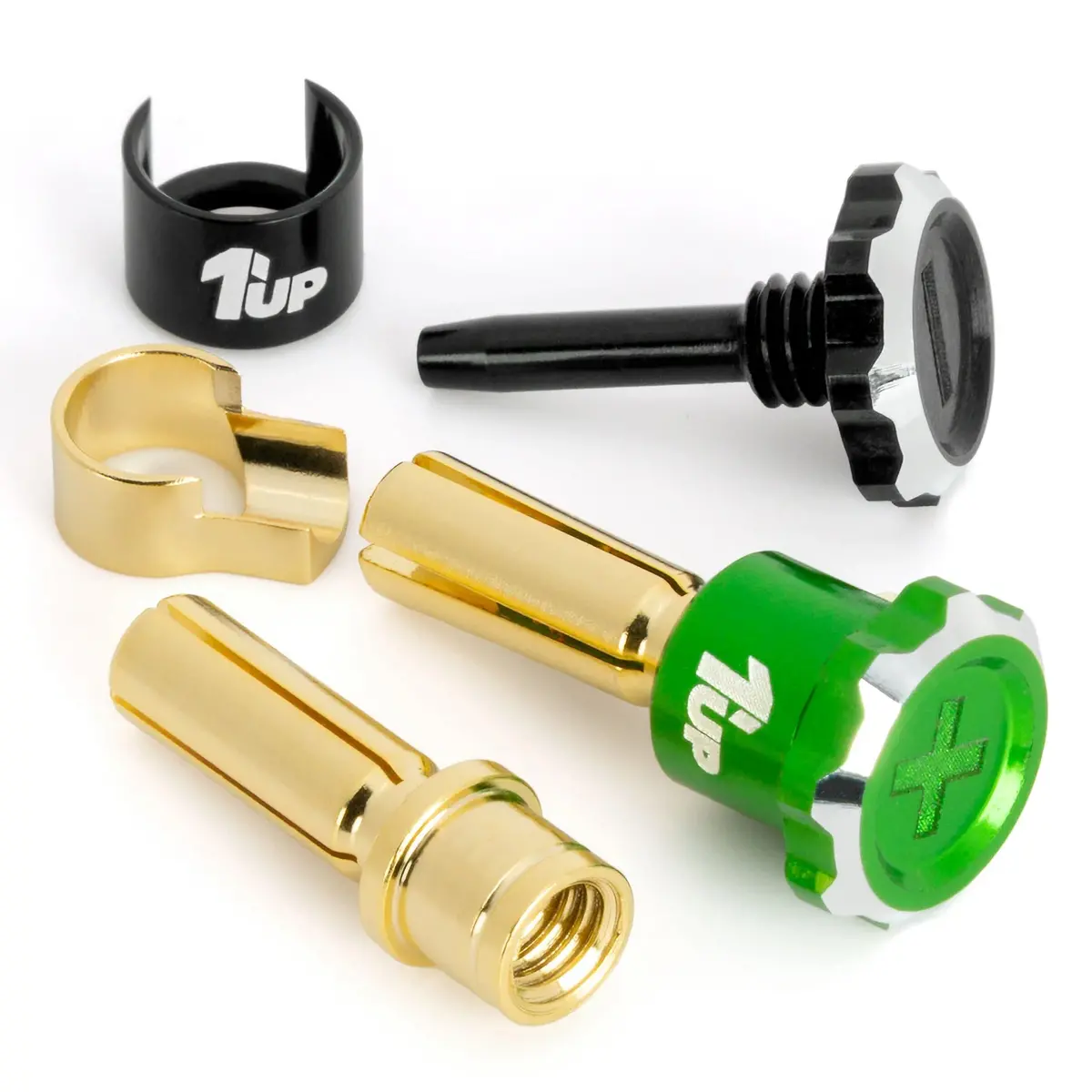 Lockdown Adjustable Bullet Plugs, 5Mm (2), Green/Black 1