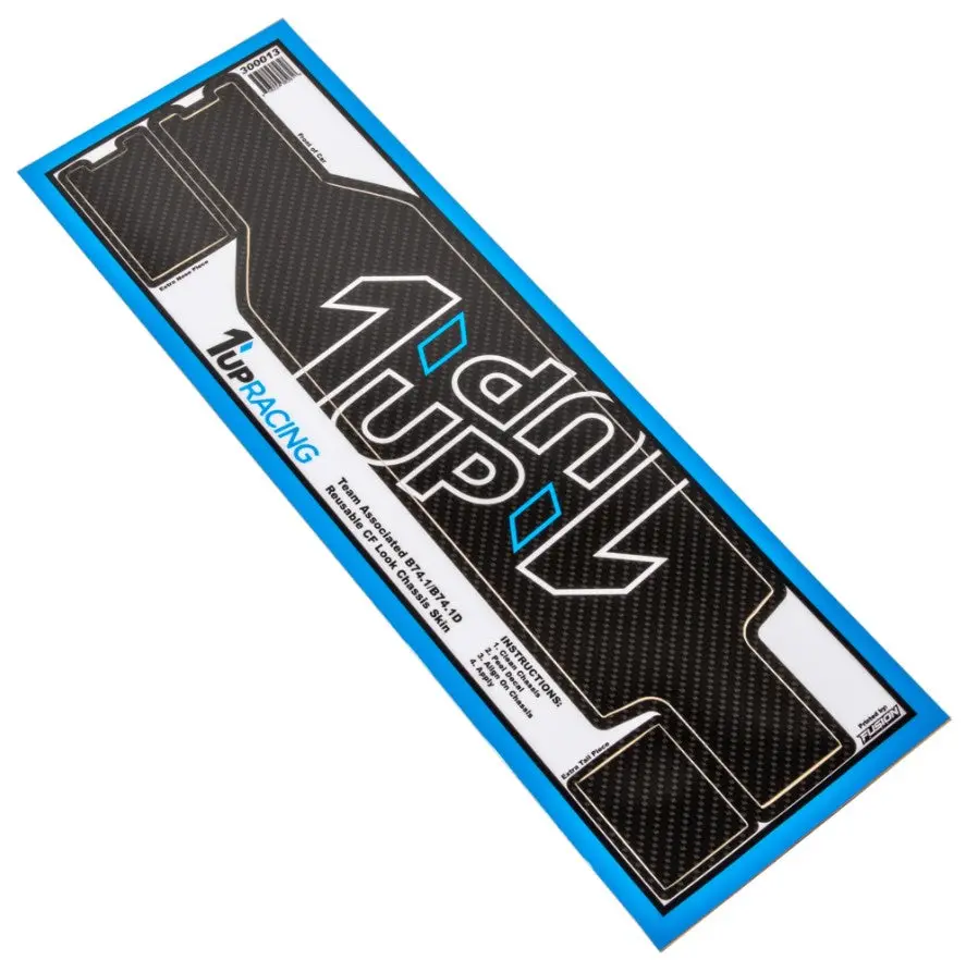 Reusable Cf Look Chassis Skin, Associated B74.1/B74.1D 1