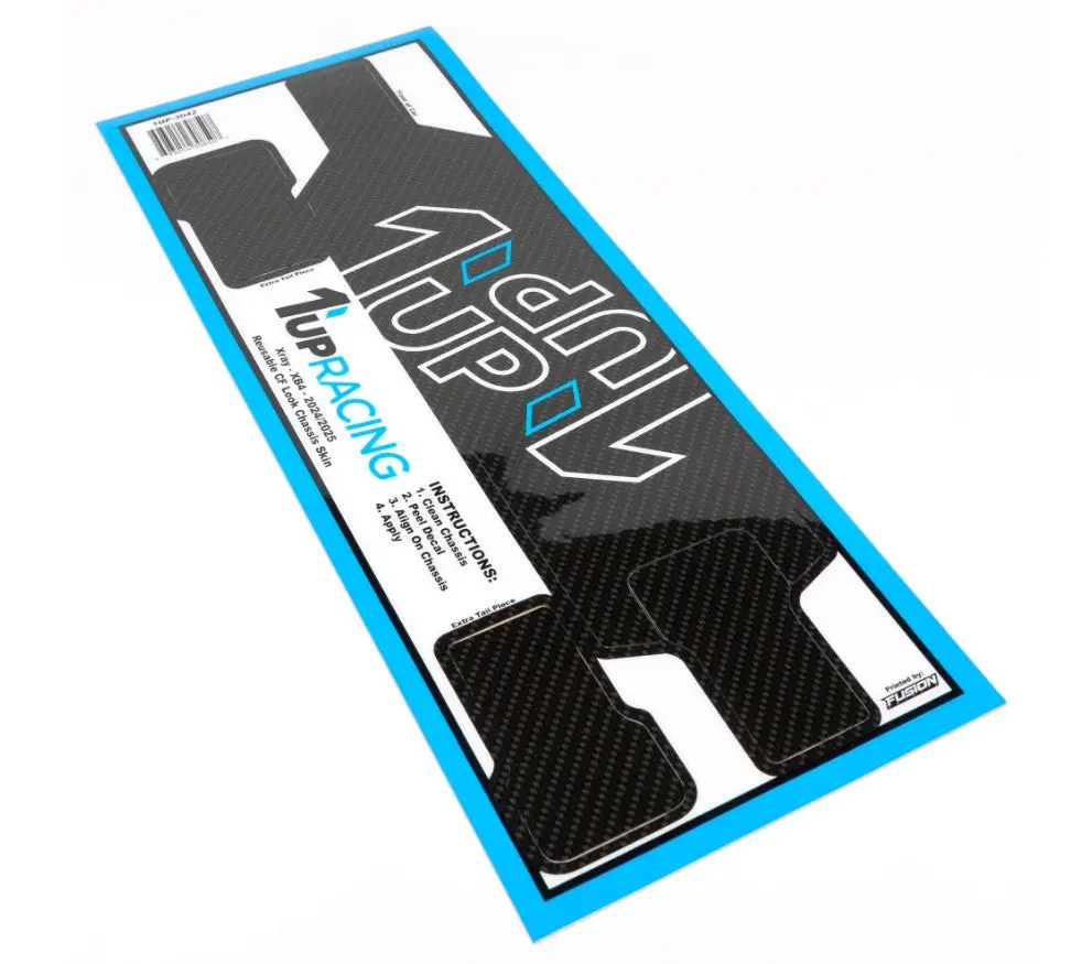 Reusable Cf Look Chassis Skin, Xray Xb4'25 1