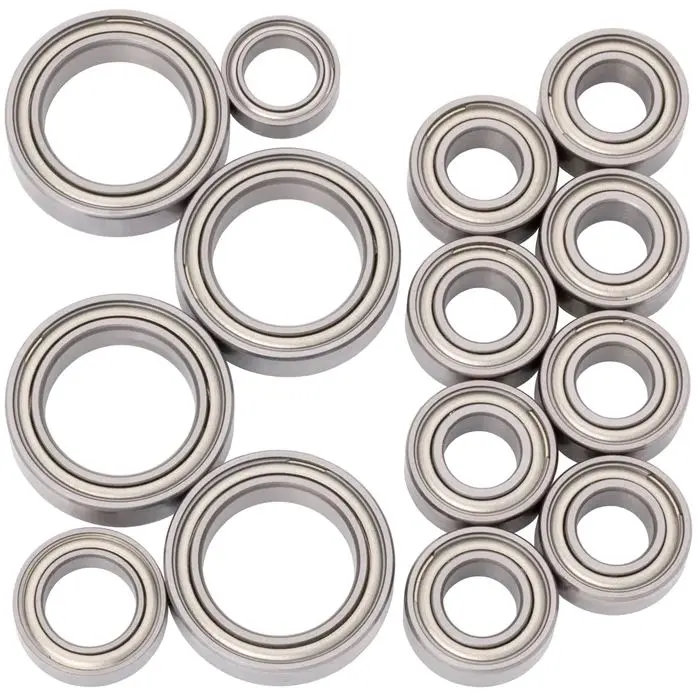 Cv2 Pro Ball Bearing Set, Ceramic / Chrome, Mugen Mtc2 1