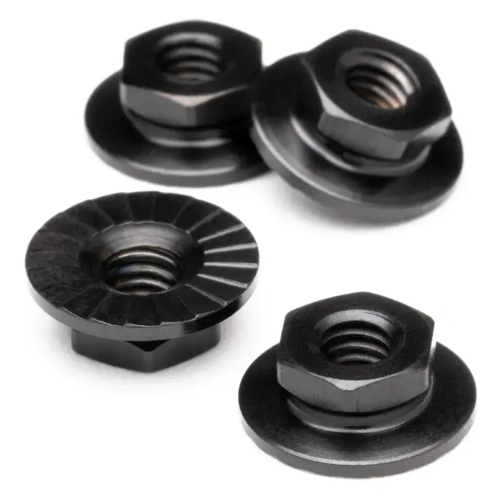Pro Duty Titanium M4 Wheel Nuts (4), Black 1