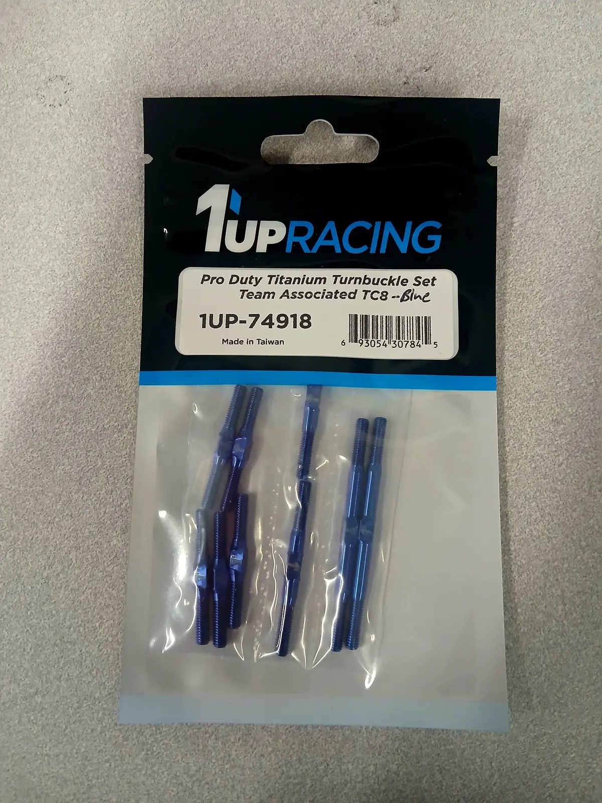 Pro Duty Titanium Turnbuckles For Associated Tc8, Blue 1