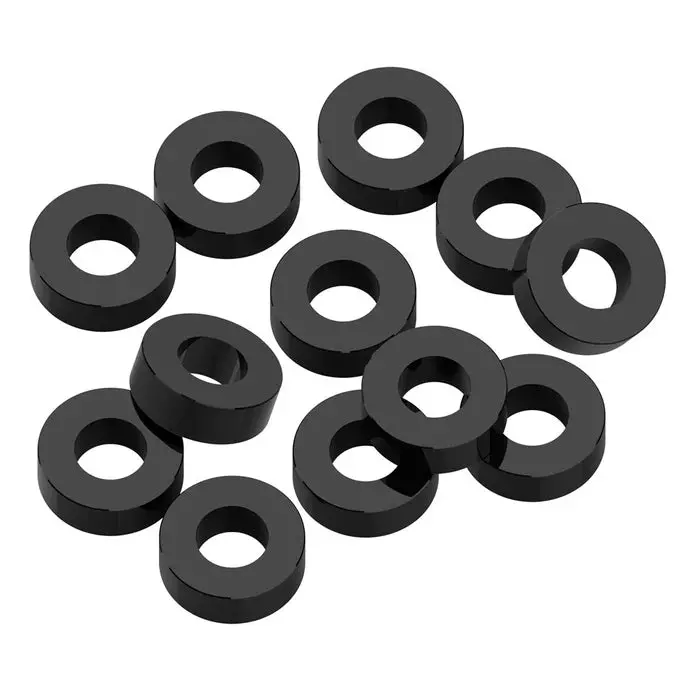 Precision Aluminum 3X6mm Ballstud Shims, Black, 2.0Mm (12) 1