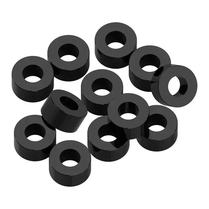 Precision Aluminum 3X6mm Ballstud Shims, Black, 3.0Mm (12) 1