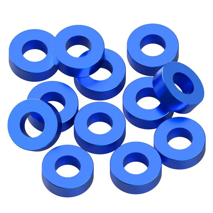 Precision Aluminum 3X6mm Ballstud Shims, Blue, 2.0Mm (12) 1