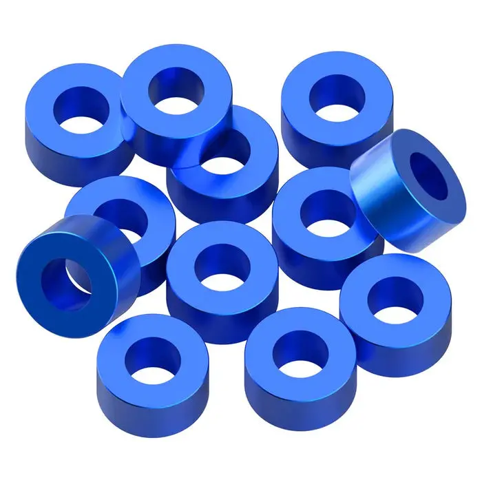 Precision Aluminum 3X6mm Ballstud Shims, Blue, 3.0Mm (12) 1