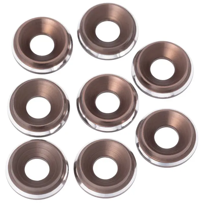 7075 Lowpro M3 Countersunk Washers, Gunmetal Shine (8) 1
