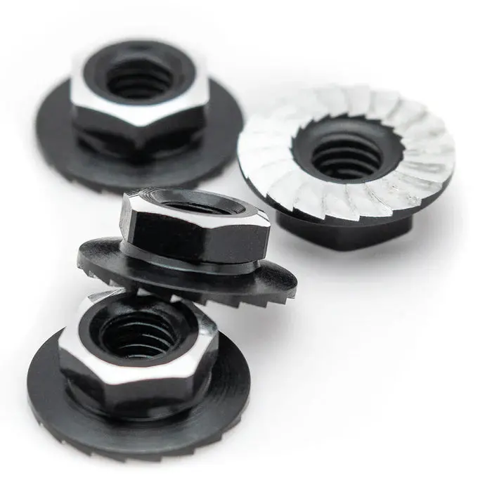 7075 Aluminum Lockdown M4 Wheel Nuts, Black (4) 1