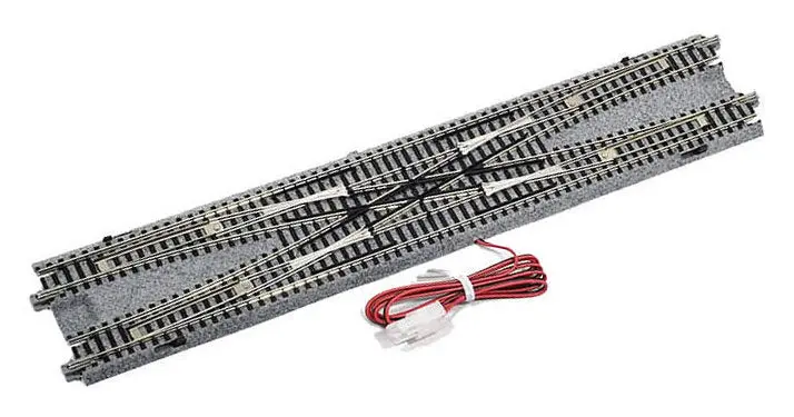 Kato 20-231 N Concrete Tie Double Track #4 Single Crossover Turnout 248Mm (9 3/4"), Right 1
